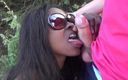 King Of Amateur: A threesome in the woods with a black slut