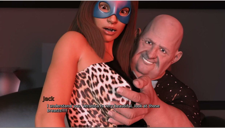 XXX Games Bunk: Laura Lustful Secret - gameplay - esposa mascarada em festa recebe sua...
