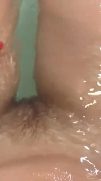 Hairy pussy underwater bathtub