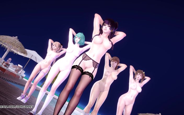 3D-Hentai Games: [MMD] 2 Phut Hon Sexy Naked Dance Marie Rose Tamaki Misaki...