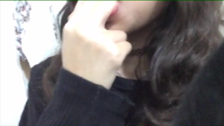 Adorable Teen: Horny teen Latina bitch enjoys squeezing her ass hard and...