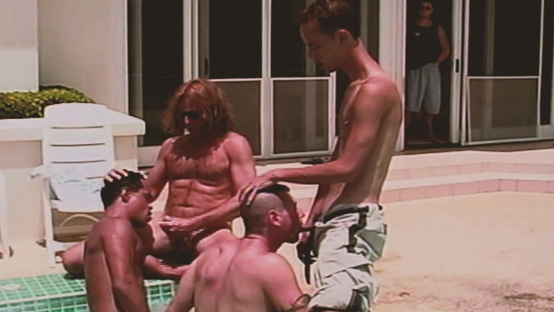 SEXUAL SIN GAY: Gay island scena-4_gay trio anale in piscina con un amico...