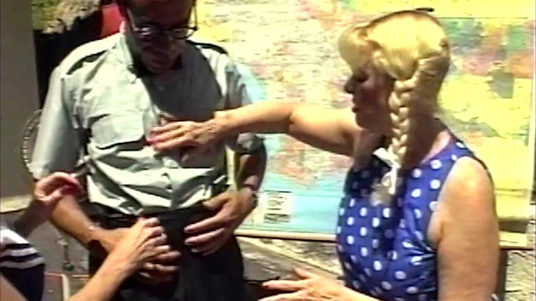 THAGSON MATURE: Grannies Host Wild Anal College Group Orgy