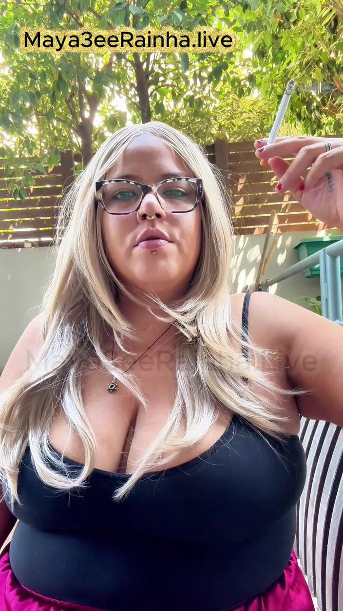 Goddess Maya3ee Rainha: Raw Morning Smoke Saggy Tits &amp; Unfiltered Goddess Worship