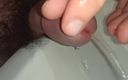Kinky guy: Playing with Foreskin and Pee. Cock Close-up