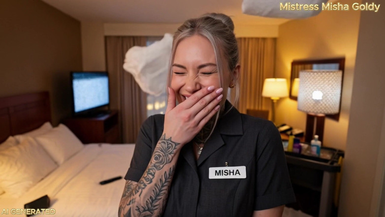 Goddess Misha Goldy: Hotel Housekeeper Caught You