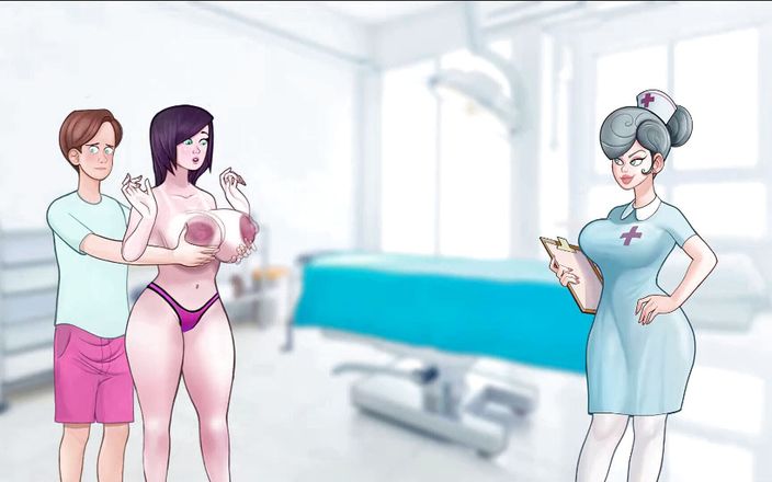 Cartoon Play: Sexnote भाग 22 - नर्स का कहना है कि टच सौतेली मम्मी के स्तन