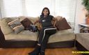 TS Casting Couch: Ebony TGirl lay on TS casting couch!