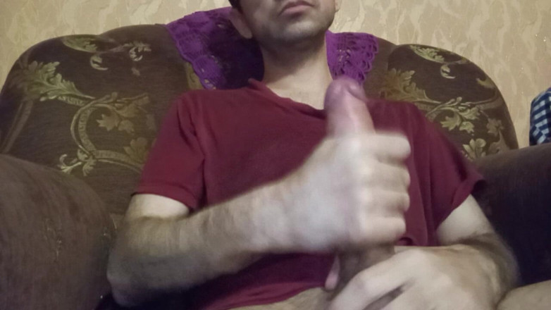 Alex Metallov: Horny Straight Man Jerking Big Cock. Solo Male Masturbation