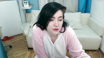 Stacy Moon: 핫한 웹캠 십대 손가락 그녀의 쪼이는 후장