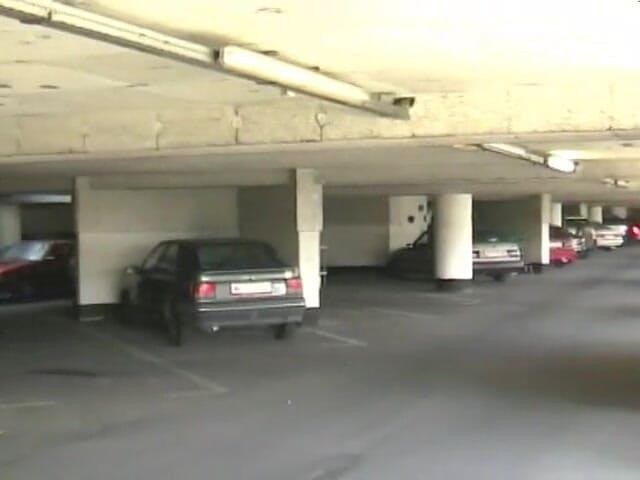 Femdom Austria: Pissing on a parking lot