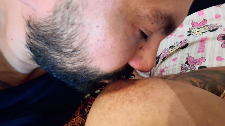 Casal Mattos: Licking Feet, Pussy and Nursing Like a Baby on Her...