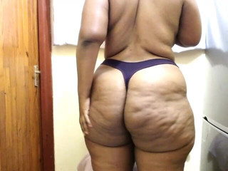 Big black clapping booties: Jack Off to My Ginormous Ass Clapping - Completely Naked