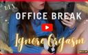 Leverageurassets: Ignore You Office Break Masturbation Leverageurassets No Panties Blue Shirt - 508