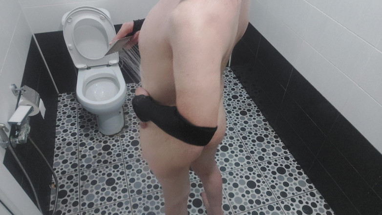 Kitty_Cross: Ass Shemale White smaskiga kurviga kropp flirtar på golvet i...