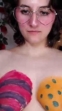 Big Natural Tits Colored for Easter