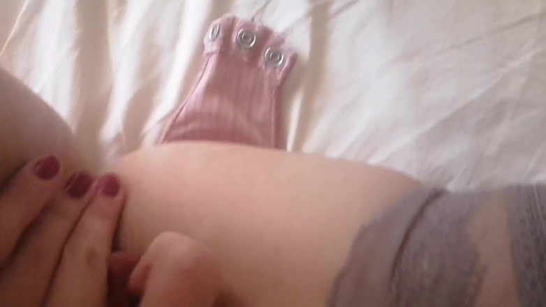Taya Lite: Blonde teen stroking her fragile body and masturbating her sweet...