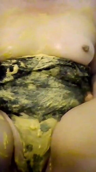 Asian Girl Enjoying a Thick Hot Weiner a Lot of Mustard Cum