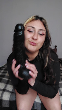 Trying Huge Dildo by First Time