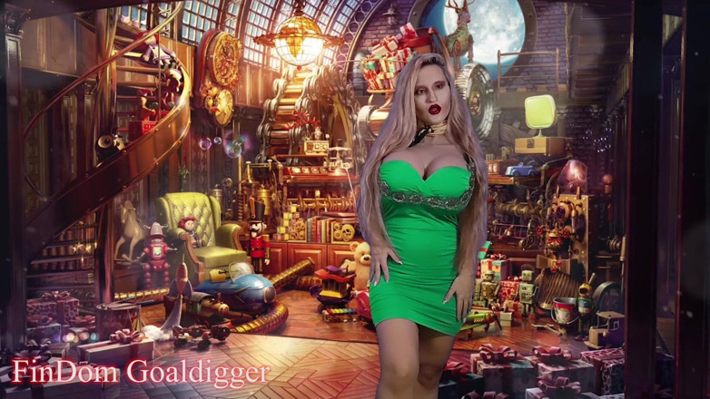 FinDom Goaldigger: 新年に向けてテディベアに変身する魔法!