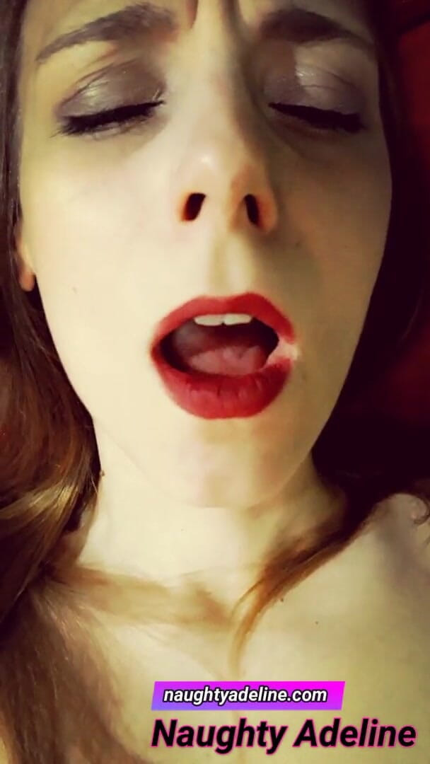 Naughty Adeline: Cum inside my pussy!