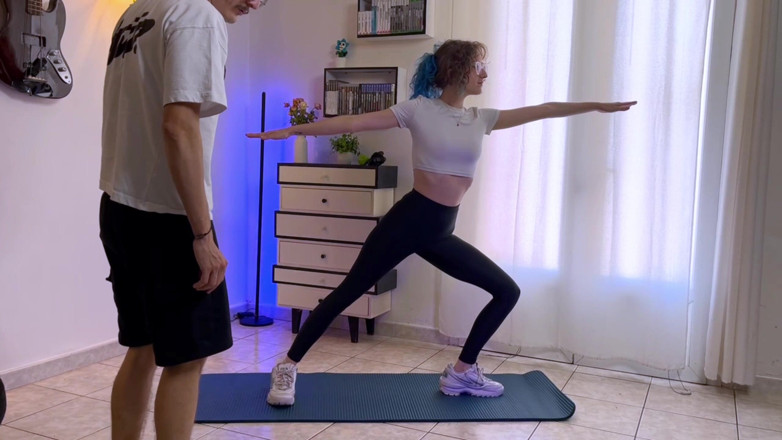 SadSilly: Sadsilly için 1. Yoga Dersi - Öğretmeni Meditasyondan Penetrasyona Geçiyor - Fit Seks Öğretmeni Yoga...