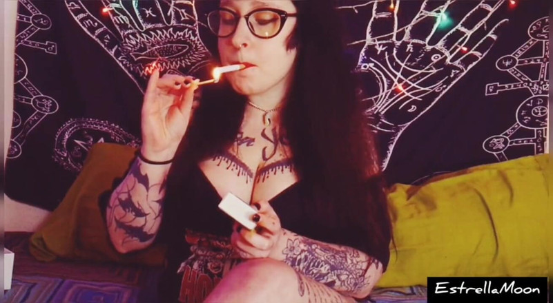 Estrella Steam: Estrellamoon kouření a masturbace kompilace