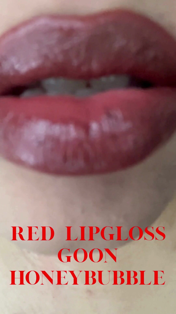 honeyblubbleaudios: Applying Red Lipgloss Lip Fetish, Gooning, Femdom, Findom