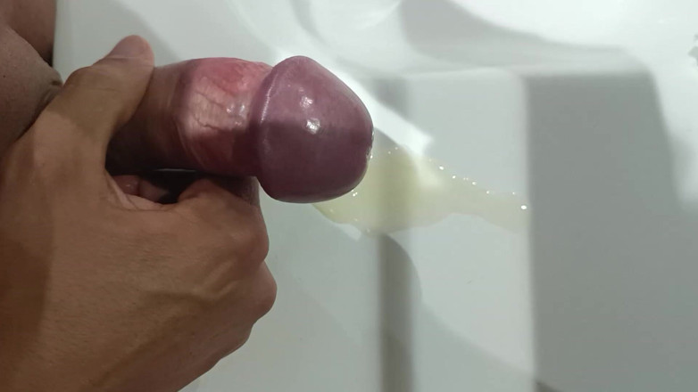 Pink-dick: Great Untouched Cumshot