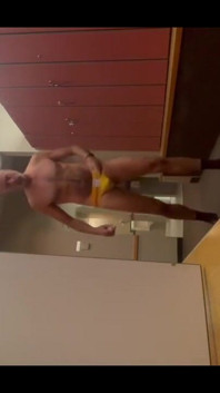 Parading in My Jock at the Gym!