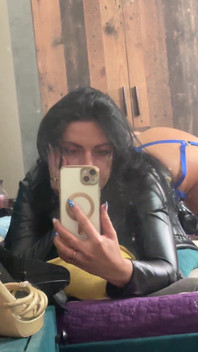 Feeling Myself in the Mirror Just a Sexy Tease Before Things Get Hotter.