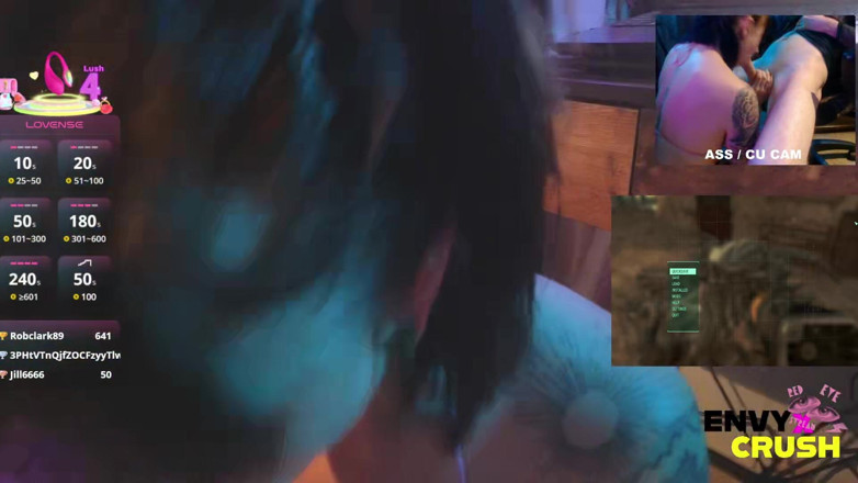 goddessXenvy: Gamer Girl in Fishnets Pada Na Kolana