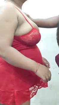 Indian Couple at Honeymoon in Hotel