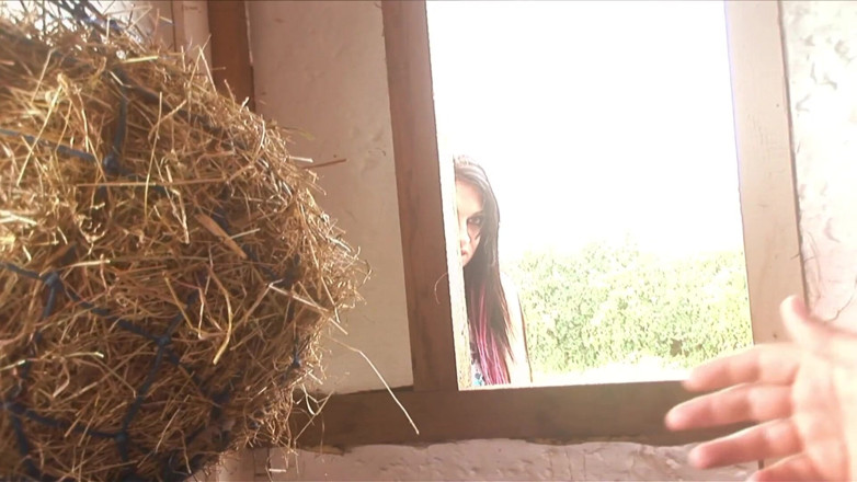 Threesome 4ever: Two lusty MILFS get ridden doggy-style in a barn