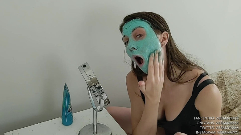 VieraMayXXX: No Make-up Spa Day Facial- Clay Mask