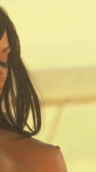 Hot brunette gets severely penetrated from behind