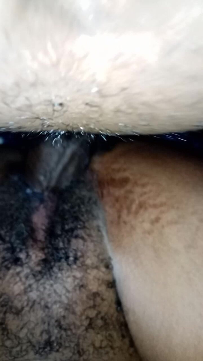 Me and my new slut: Coño cremoso se encuentra con chico bbc