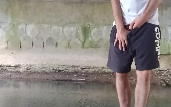 jerkofflover: Playing with My Pet Under the Bridge