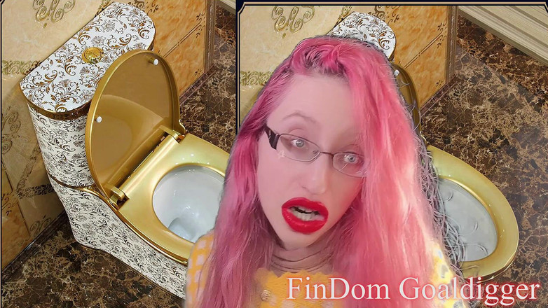 FinDom Goaldigger: Transformasi hamba pembersih tandas!