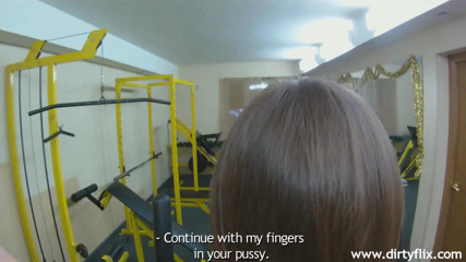 Fucking Glasses: Anal workout in a gym