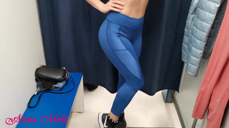 Anna Mole: A girl with a perfect figure and small breasts, trying...