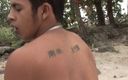 Gay X: Buff Latinos and Little Twink Fuck on the Beach