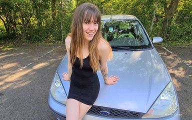 Anne Eden: Bonnet Fuck in a Public Parking Lot
