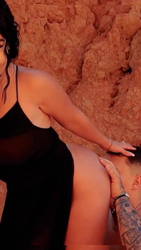 Outdoor Sex! a Cute Colombian in the Middle of the Desert Until I Make Her Come
