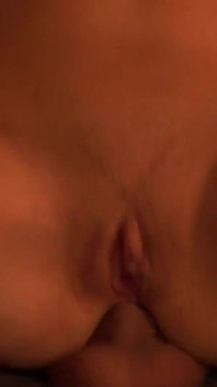 Redhead teen Katka Redi with natural tits has anal sex in the shed