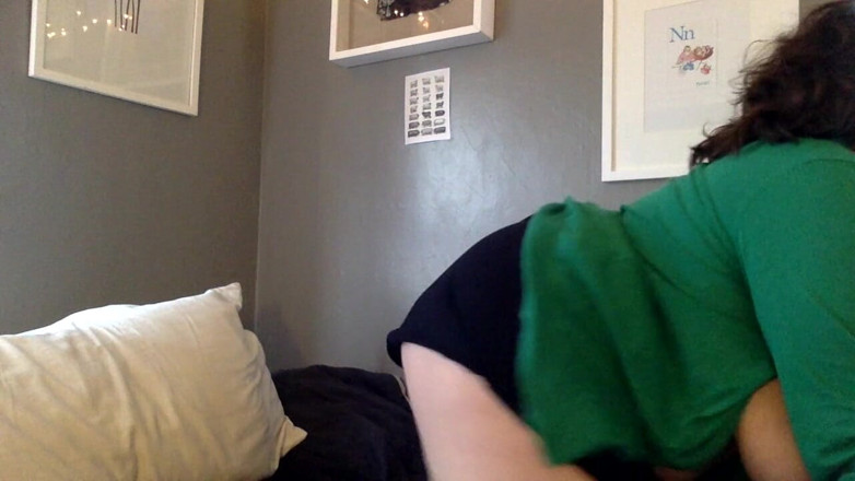 cutejayne: Cute BBW masturbates wearing socks