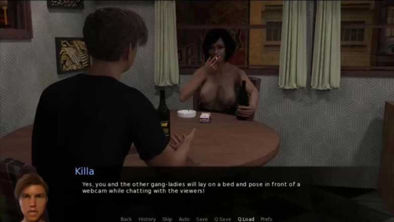 Visual Novels: BangCity Part 18 - cum on face gang slut