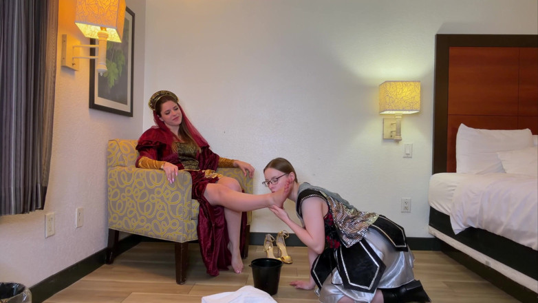 Kink in Time: Tessa &amp; Kat's Medieval Foot Worship 4K POV Devotion Awaits!