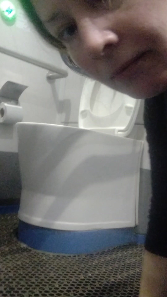 Naughty__Slave: Anal Fisting, Gape, Lick Floor in the Modern Electric Train