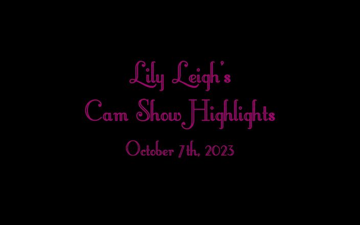 Lily Leigh Studio: Lily Leigh Cam Session Highlights Video - 2023-10-07 - Red &amp;amp; Black Lingerie on...